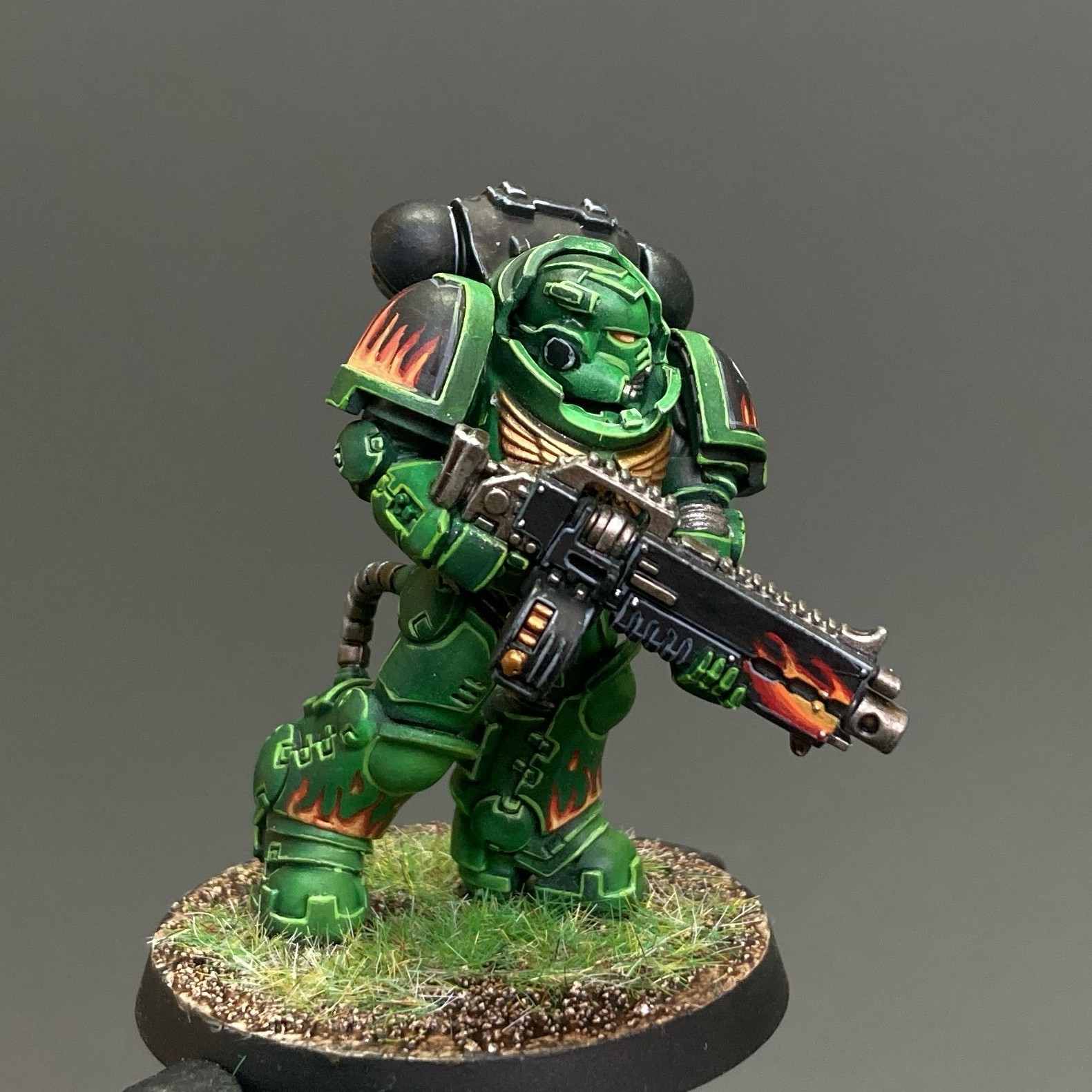 Heavy intercessors Warhammer 40k Space Marines Salamanders Pro Painted Squad
