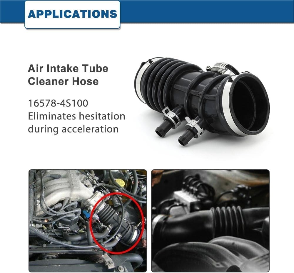 Air Intake Hose Compatible with 1999-2004 Nissan Frontier and 2000-2004 Nissan X