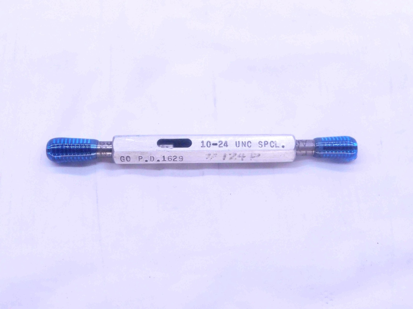 10 24 UNC SPECIAL THREAD PLUG GAGE #10 .190 GO NO GO P.D.'S = .1629 & .1641