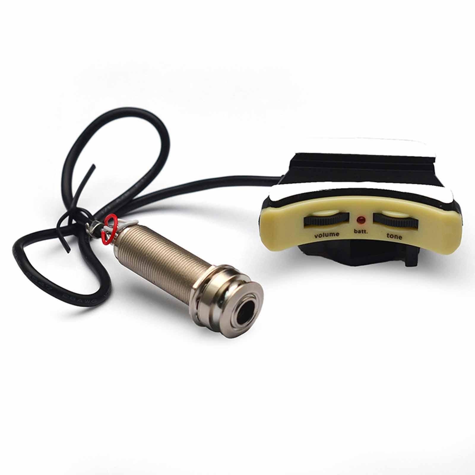 Ukulele Piezo Pickup Soundhole Mount Guitar Active Pickup