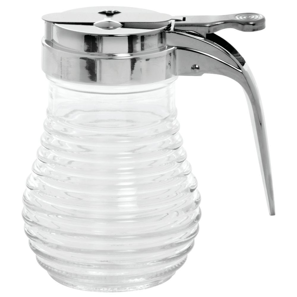 Tablecraft 6 oz Glass Syrup Dispenser [Set of 12]