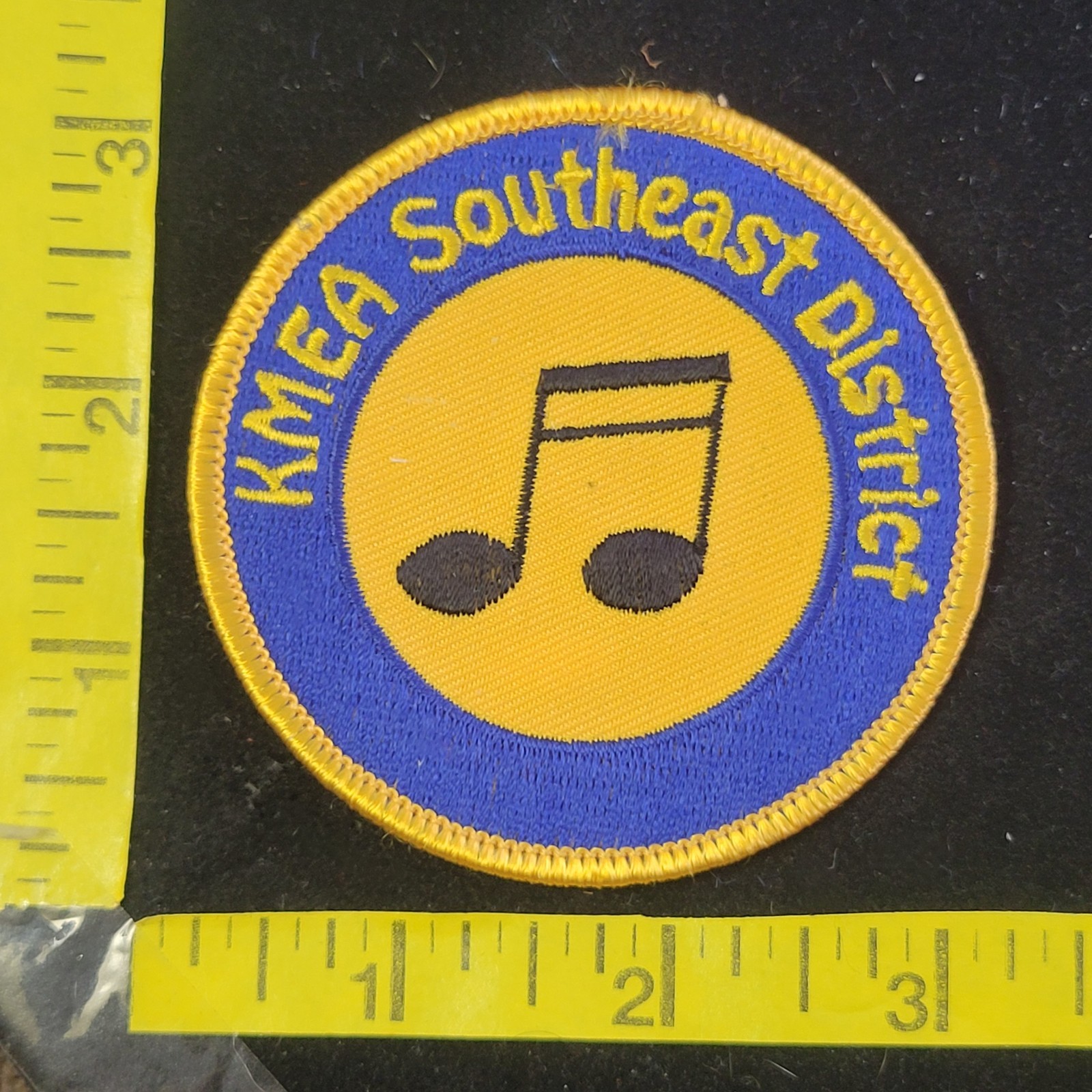 KMEA Southern District Mysic Program Embroidered Jacket Patch Logo Blue & Gold