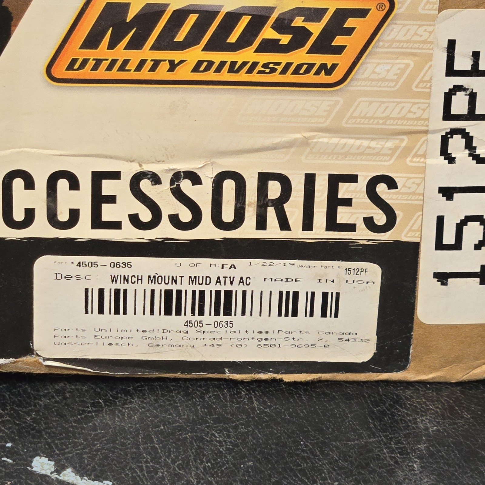 4505-0635 MOOSE UTILITY WINCH MOUNT ARCTIC CAT 400 450 500 550 700 ALTERRA