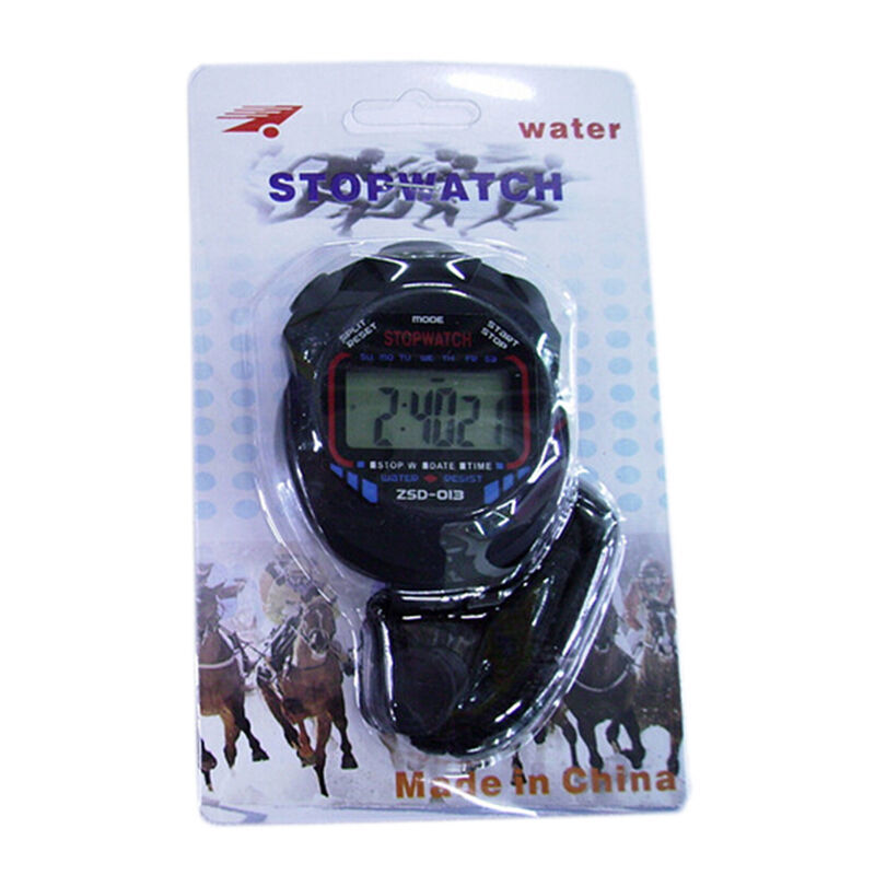 Stopwatch Digital LCD Sports Counter Timer Watch Handheld Countdown Stop Timer