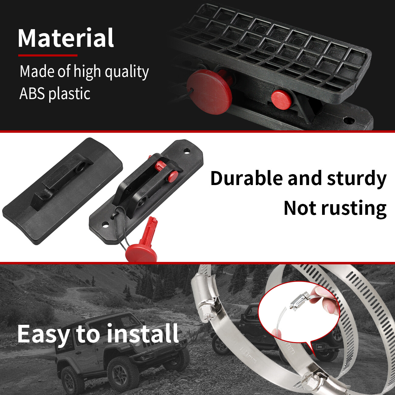 UTV Car Fire Extinguisher Holder Mount Bracket Adjustable Compatible with RZR