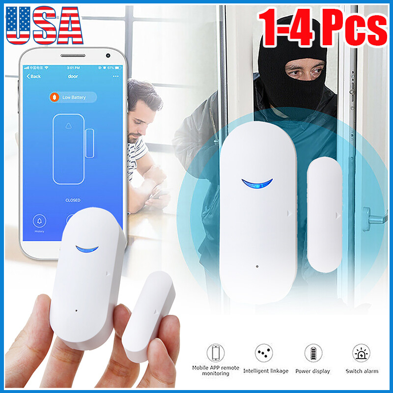 WIFI Smart Door Sensor Window Detector Home Security Alarm for Alexa Google Home