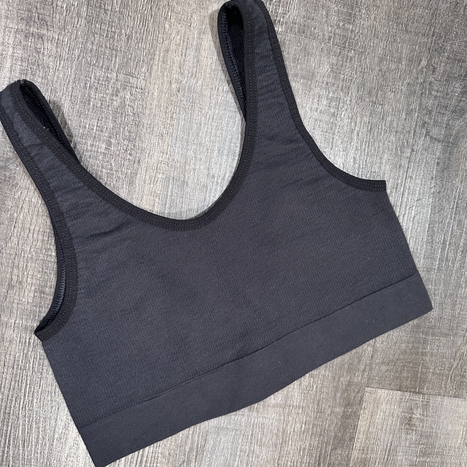 Urban Outfitters Out From Under Bralette Seamless Ribbed Small Black Crop Top