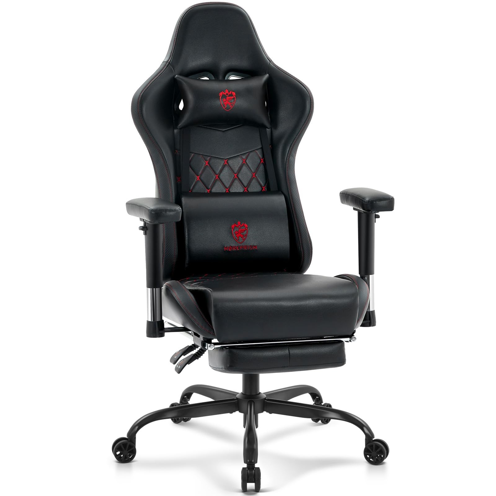 Morkprism Gaming Chaircomputer Office Chair Footrestmassage Lumbar Support And