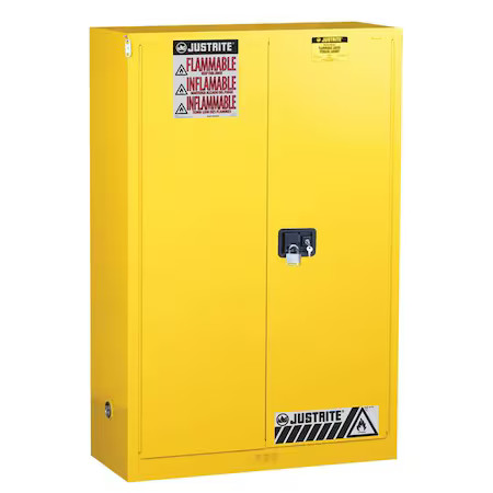 Justrite 894520 Flammables Safety Cabinet, Sure-Grip, Steel, 45 Gallon, 2