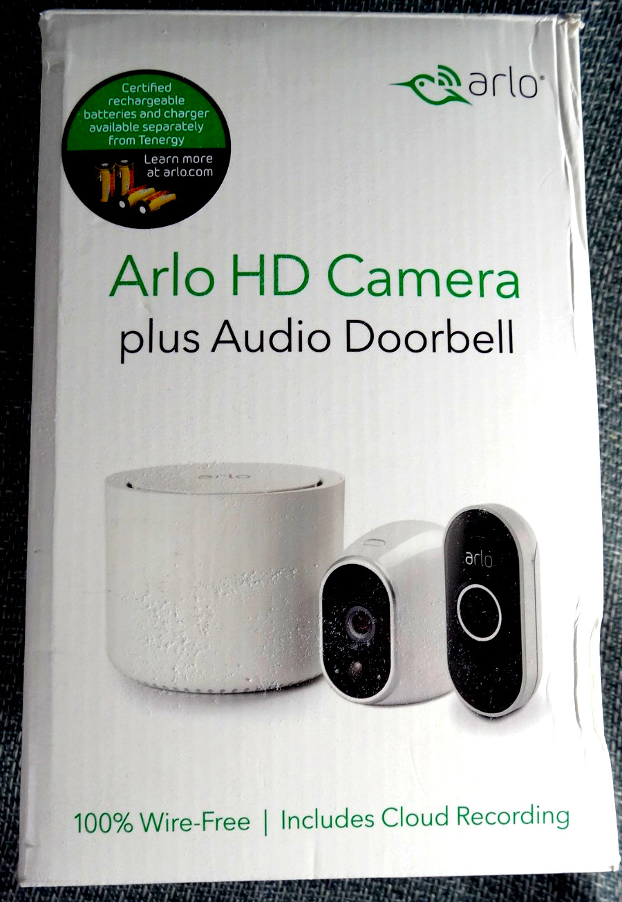 Arlo HD Camera plus Audio Doorbell  wire free includes cloud recording