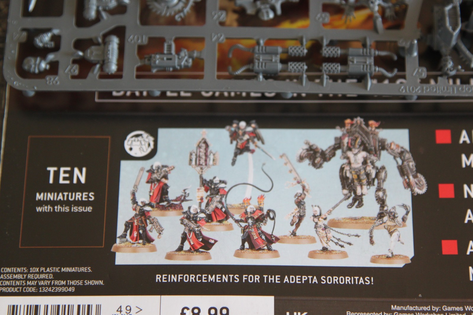 WARHAMMER 40,000 WH40K - ADEPTUS SORORITAS GROUP & PENITENT ENGINE x10 Minis NEW