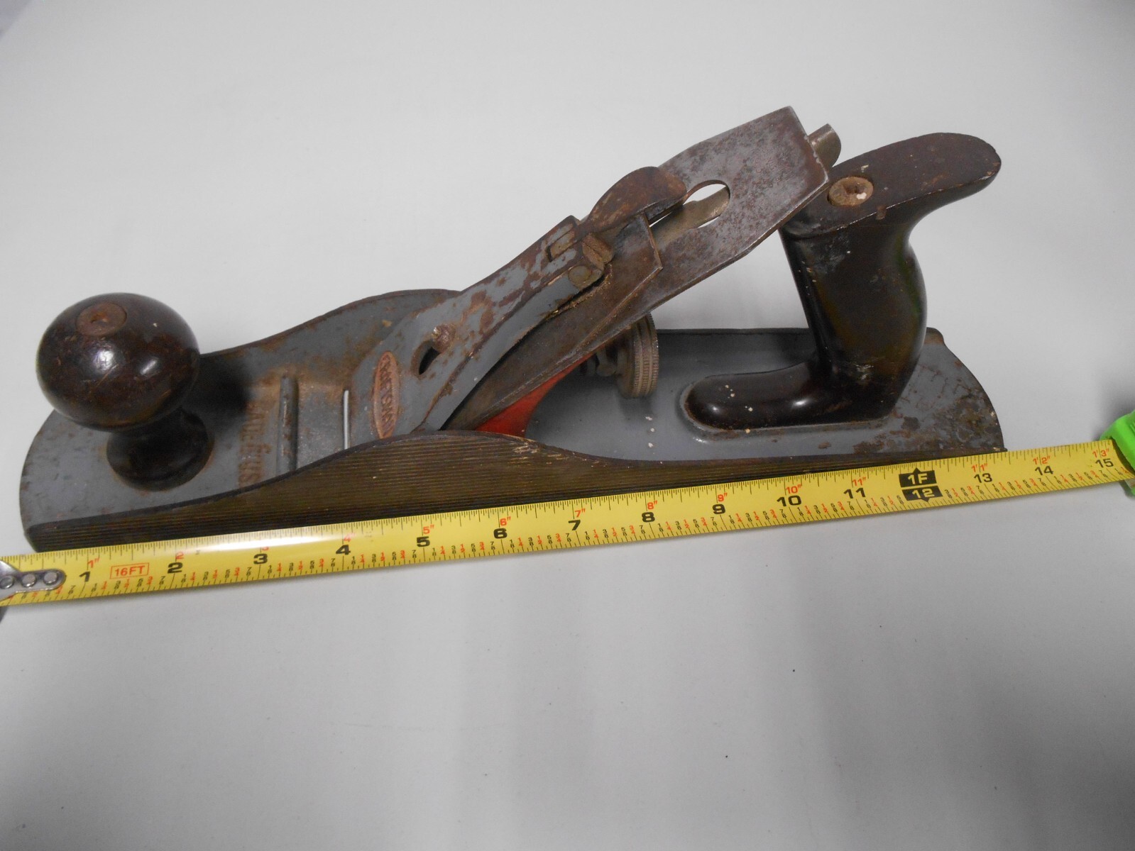 Craftsman Vintage WoodWorking Corrugated Bottom/Sides Jack Hand Planer  USA 14"