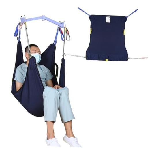 Patient Lift Sling Quick Detach Sling for Bedridden,Long Sit Aid Sling Large