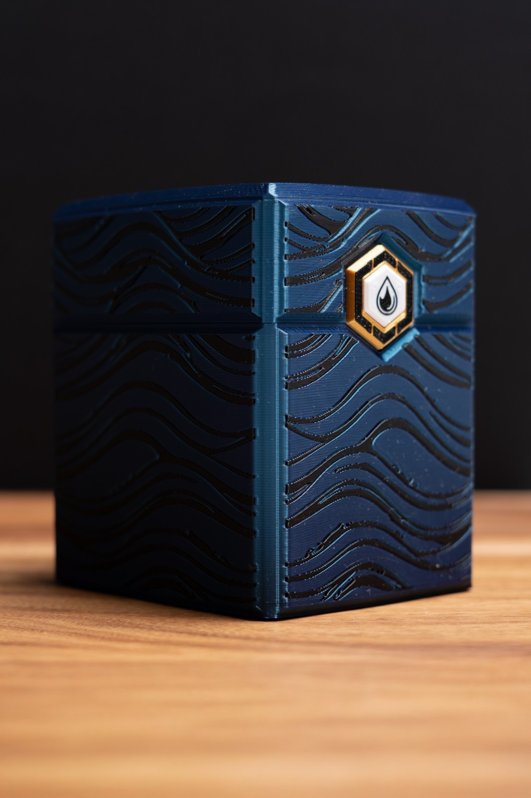 Island themed MTG Deck Box, EDH Commander Card Case