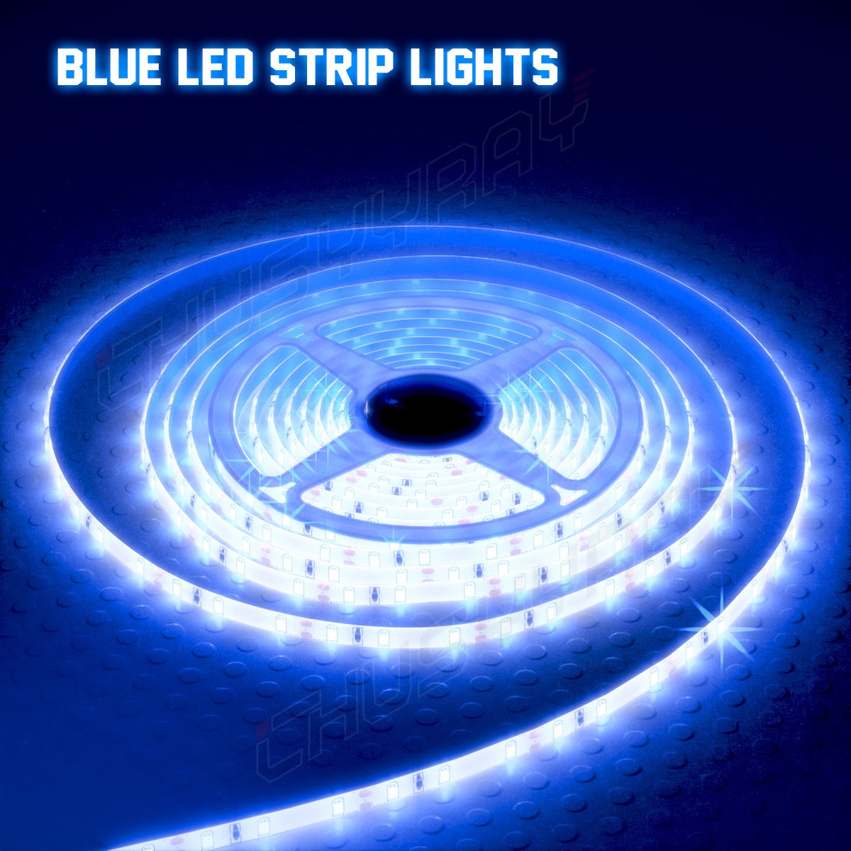 5M RV LED Camper Awning Boat Light Set w/IR Remote BLUE Waterproof Light strip A