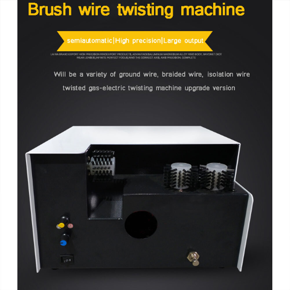 Shielded Wire Brush Twisting Machine Small Stripping and Twisting Machine