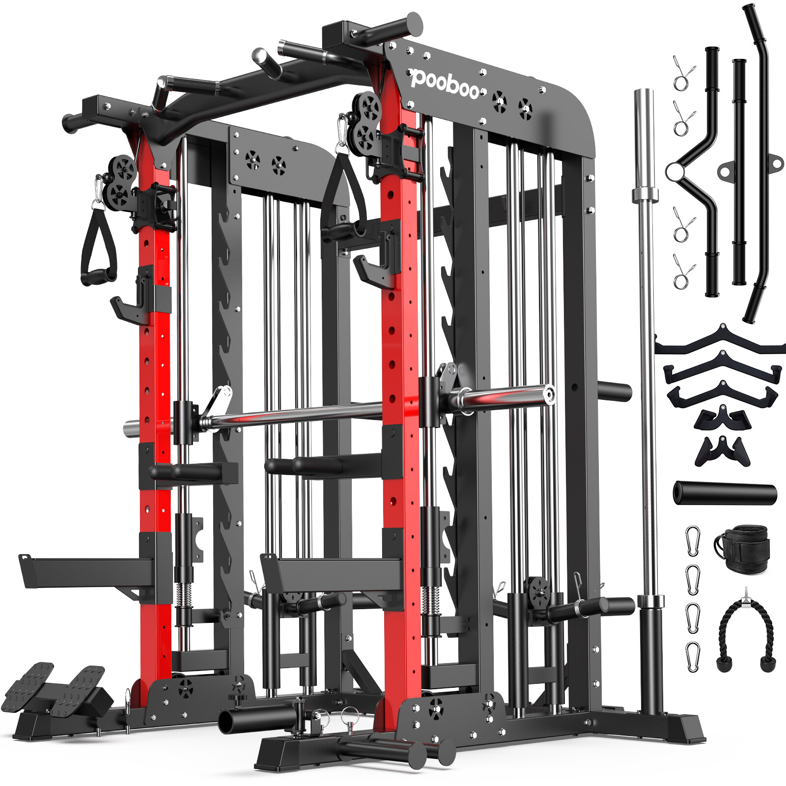 Multi-Functional Machine Power Cage Home Gym Workout Machine Strength Training