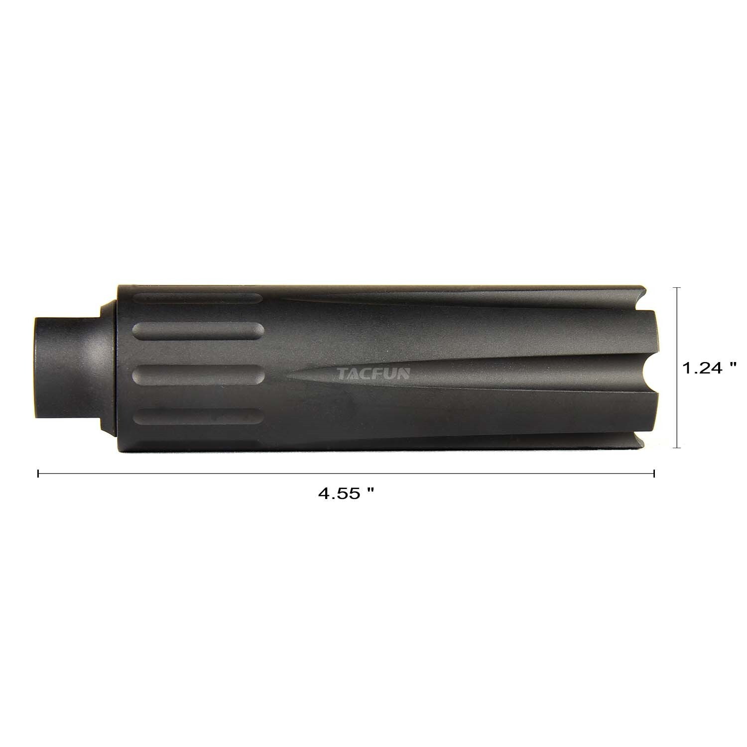 Linear Compensator Muzzle Brake 1/2X36 TPI 4.5" Extra Long for 9MM