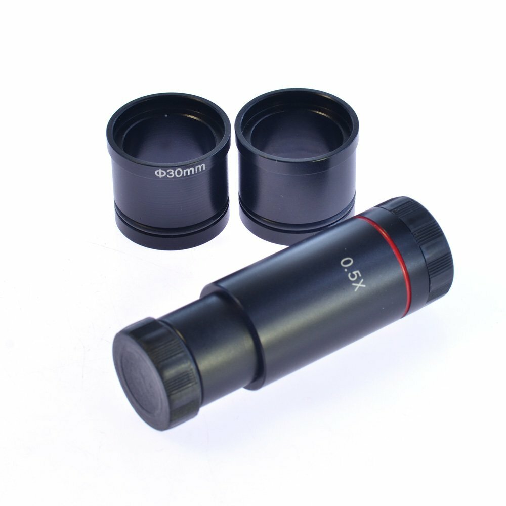 0.5X C-Mount 30/30.5mm Adapter Ring Electronic Eyepiece CCD Camera f Microscope