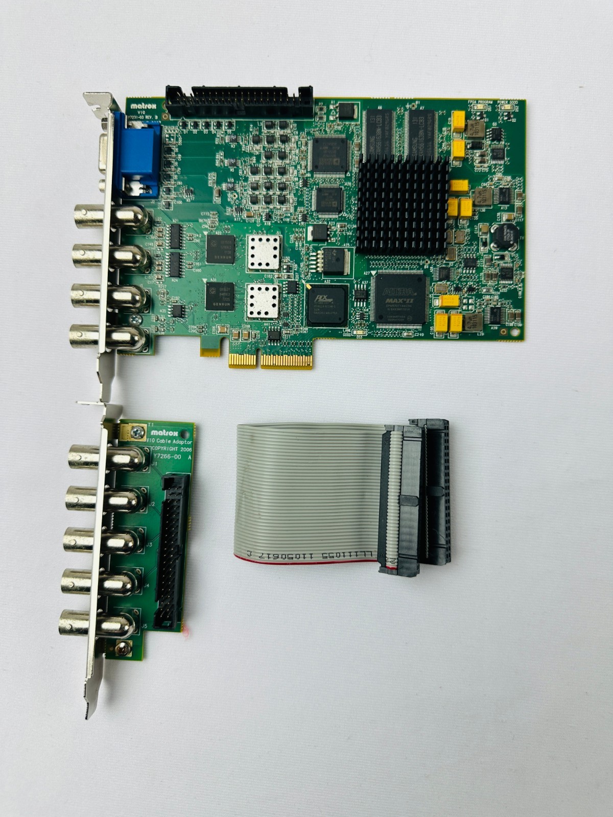 Matrox VIO7ISAOSA Video Capture Board with Y7266-00 V10 Cable Adaptor