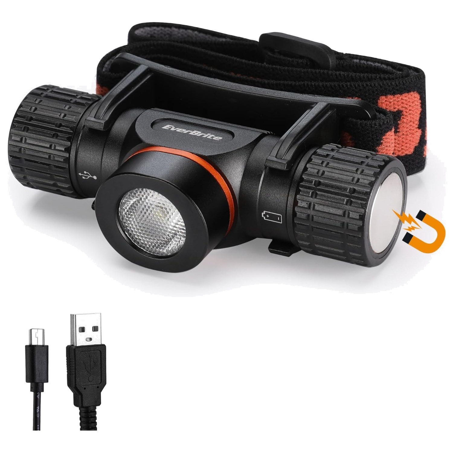EverBrite 1000Lm Rechargeable Headlamp 5 Modes Magnetic Base