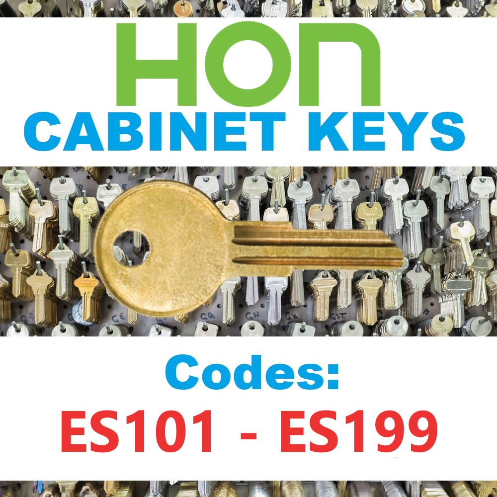 Hon File Cabinet Key Cut to Your Code ES101 - ES199
