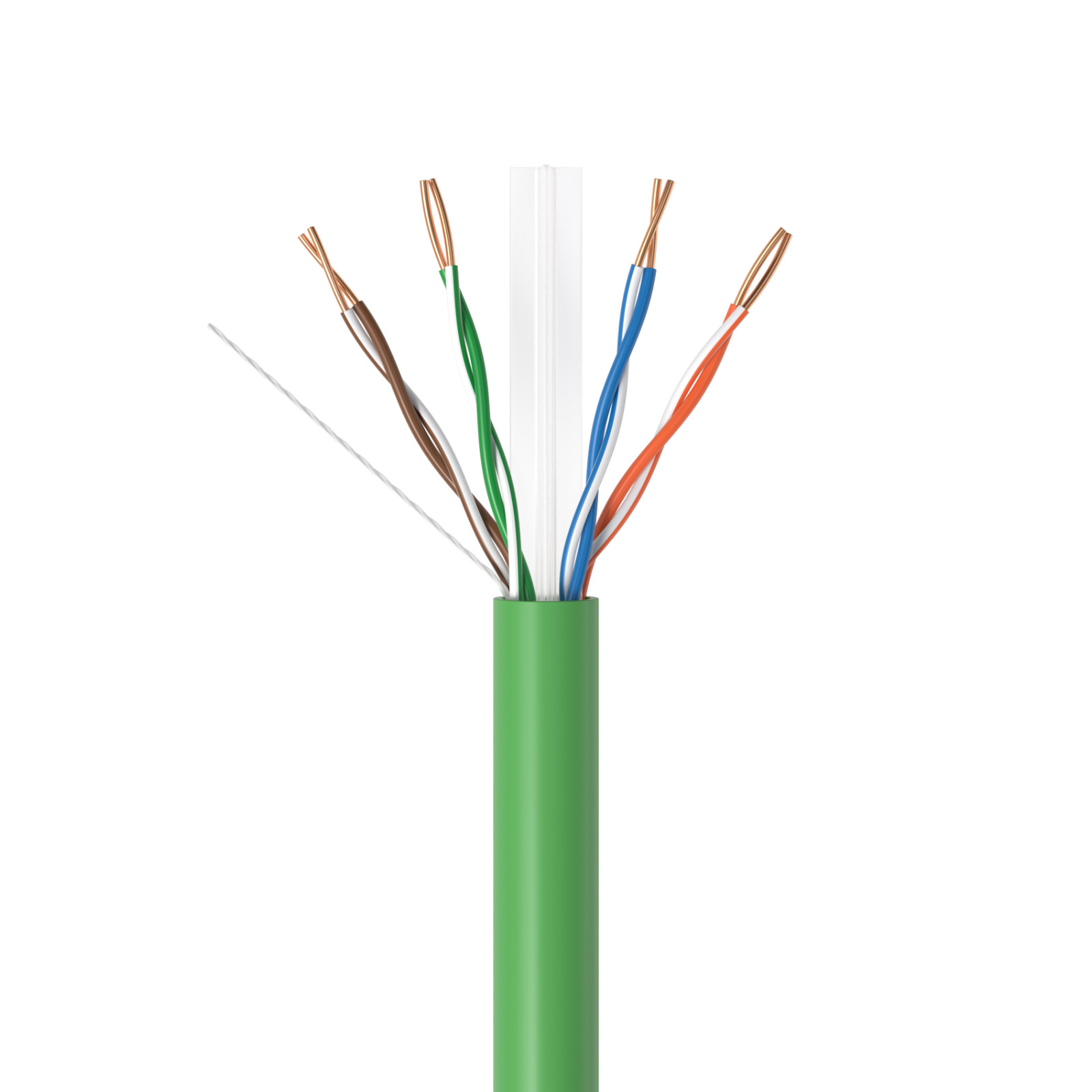 1000FT CAT6 UTP Ethernet Cable 23AWG 10 Gbps LAN Network Solid Bulk Wire Green