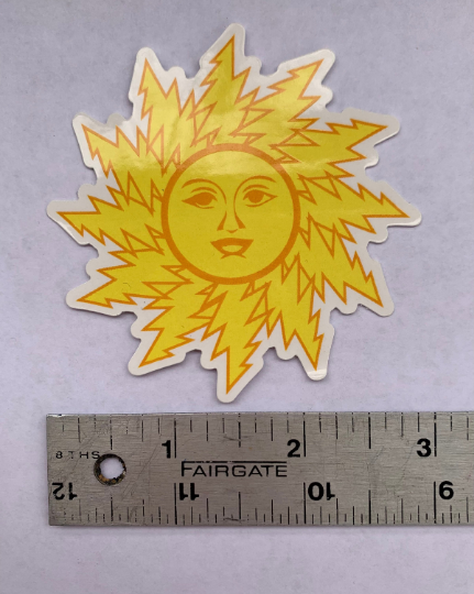 Dead Bolt Orange Sunshine Bolt Stickers (2)