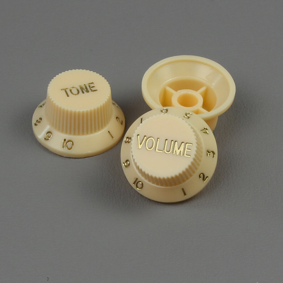 FLEOR Speed Control Knobs 1 Volume 2 Tone Guitar Knob Set Fit ST Style, Yellow