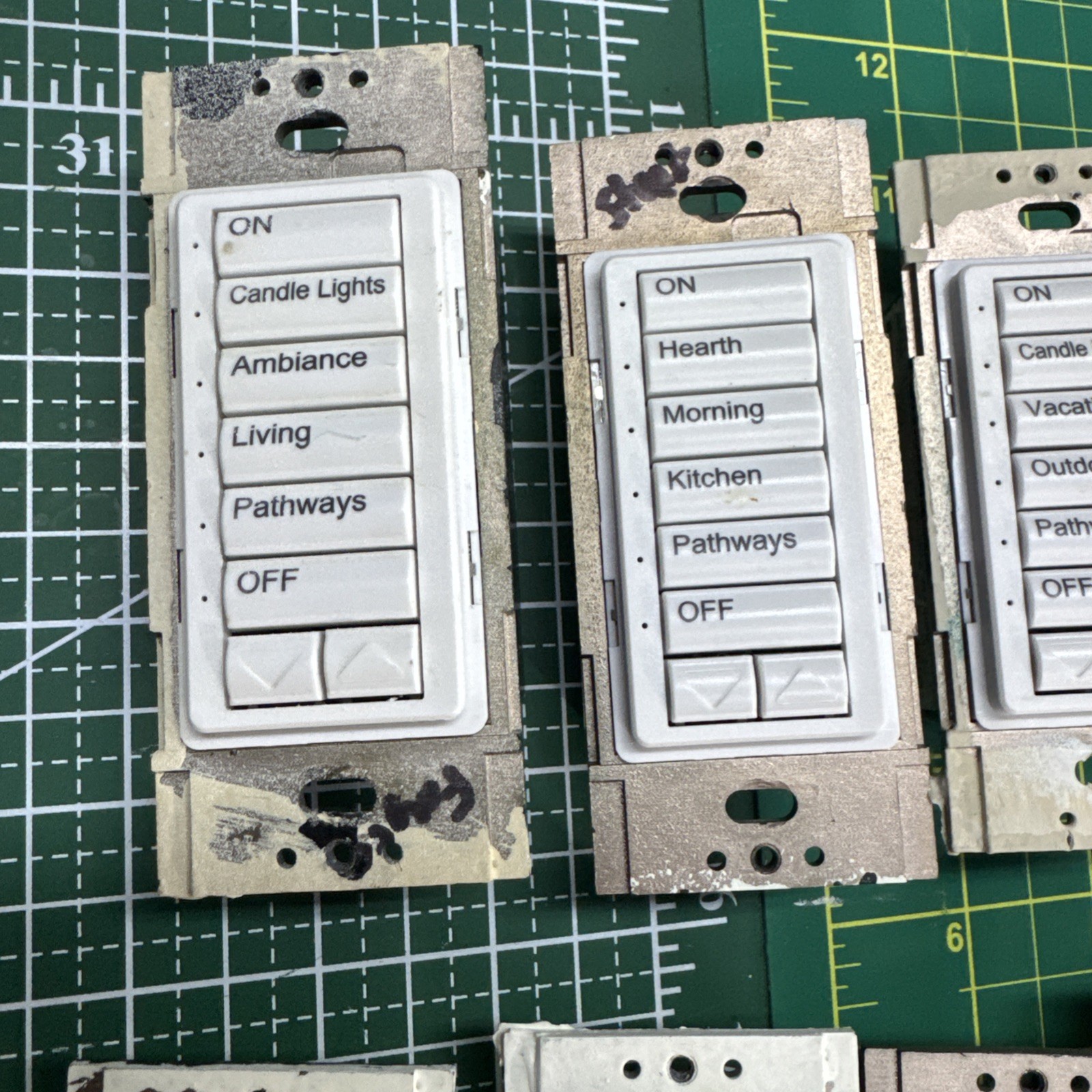 Lutron HomeWorks STWD-5BRL 5 Button Raise Lower Keypad Dimmers