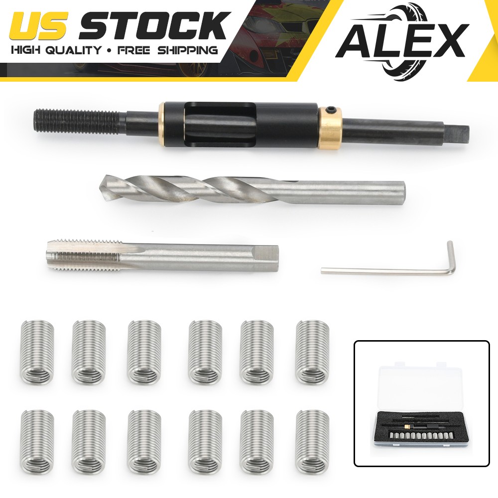 For Toyota Honda Ford GM Nissan Scion Isuzu M11x1.5 Head Bolt Thread Repair Kit