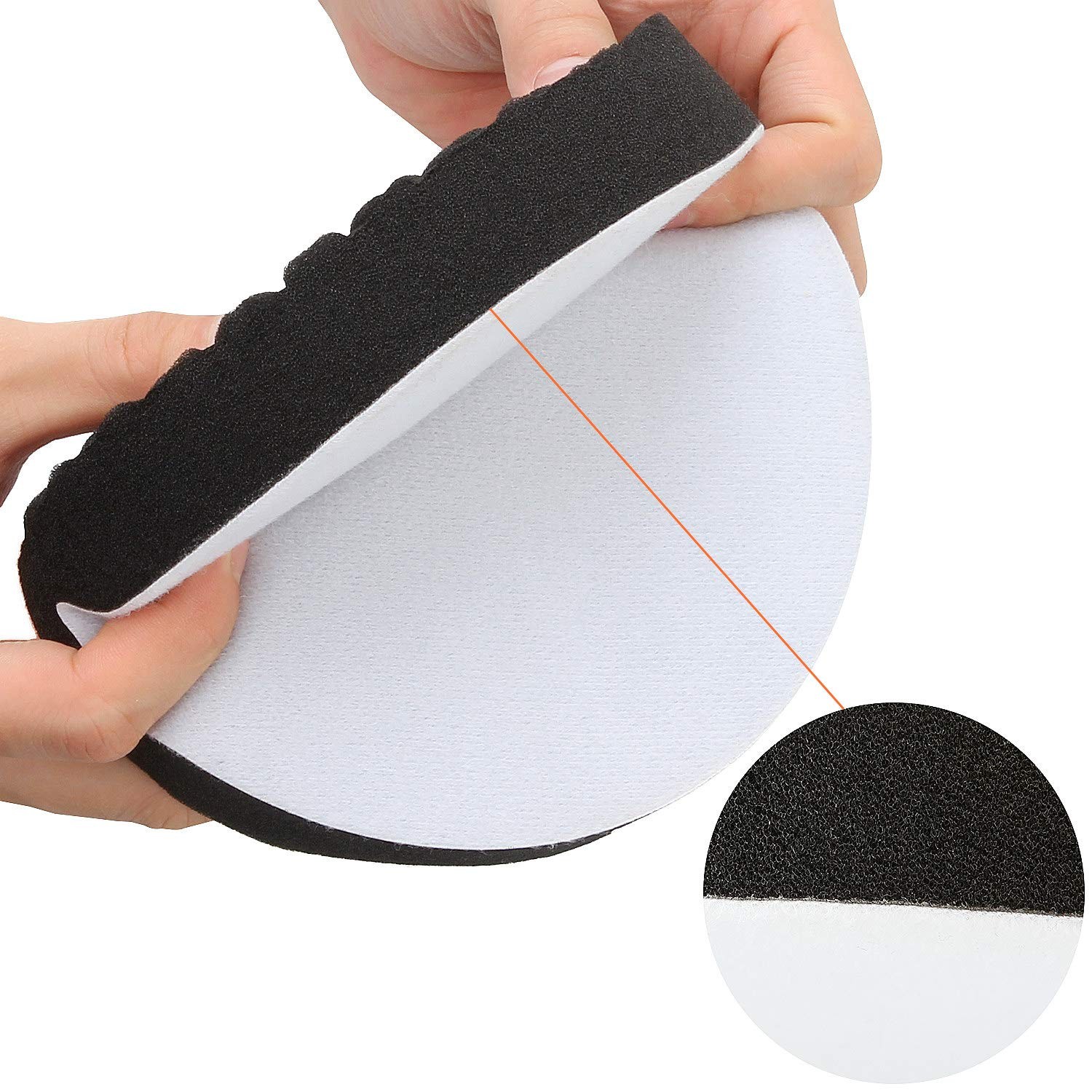 LANIAKEA 5 Pcs 7 Inch Buffing Pads, Polishing Pads Kit 180mm Pad...