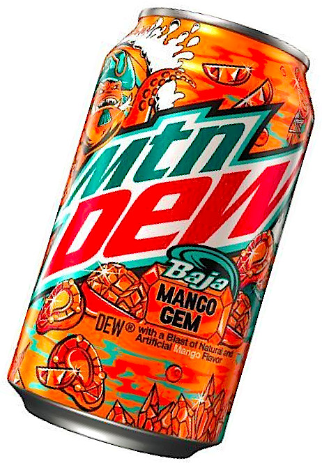 Mountain🗻Dew® just released Baja🍹Mango🥭Gem💎12 fl oz.can