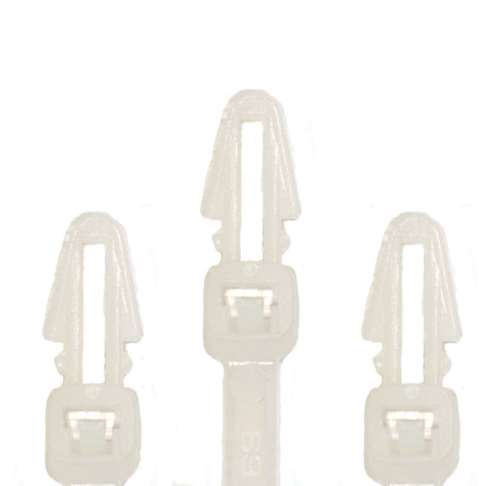 Cable Ties 150 x 3.6 mm with Expansion Anchor, Natural, 100 pcs