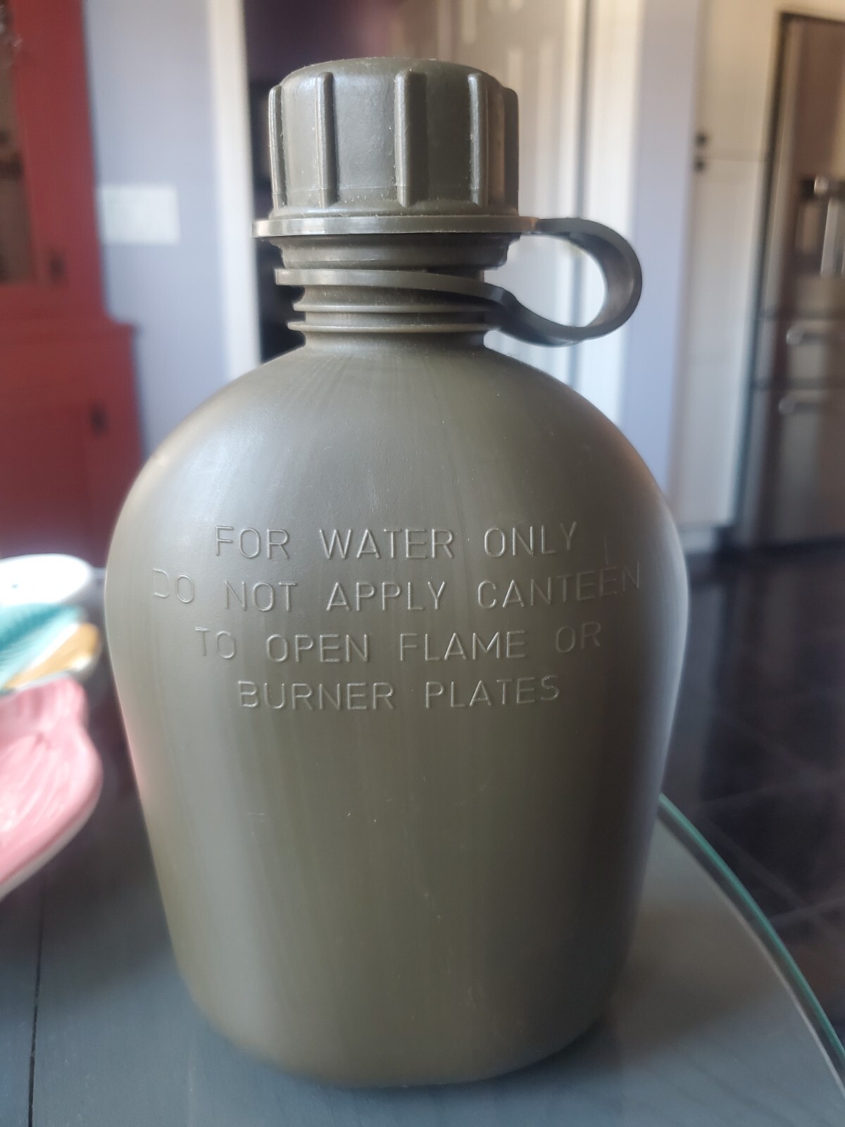 1962/1980 US Military Olive Green Plastic Water Canteen