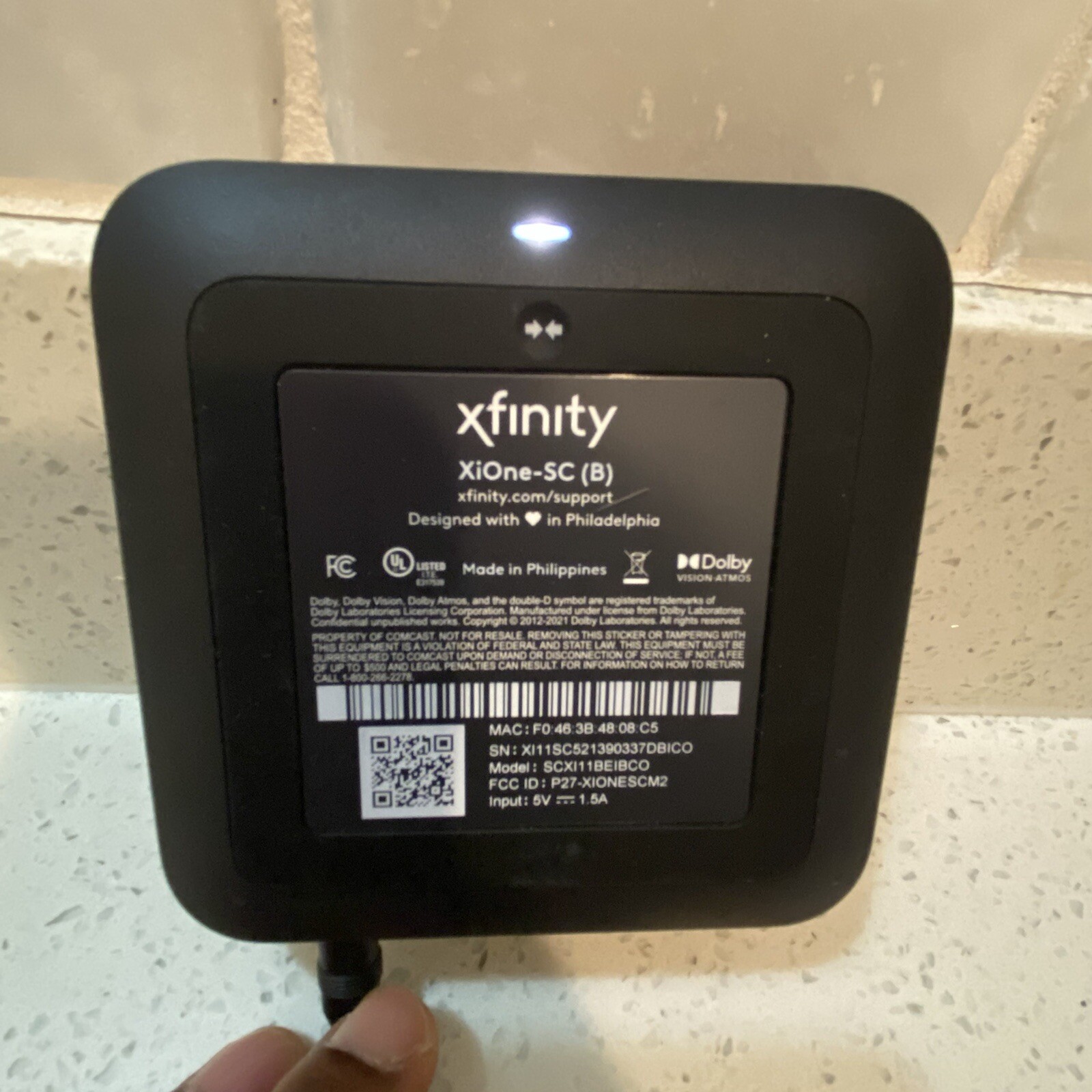 Xfinity Flex XiOne-SC(B) Streaming Device with AC Adapter No Remote