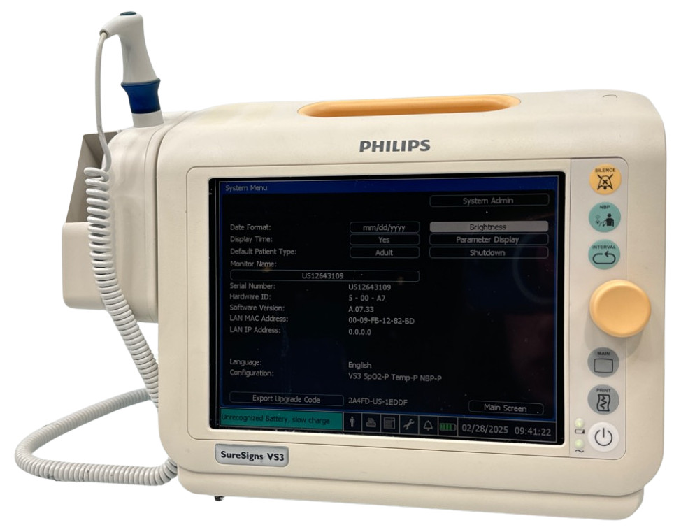 PHILIPS SURESIGNS VS3 PATIENT MONITOR