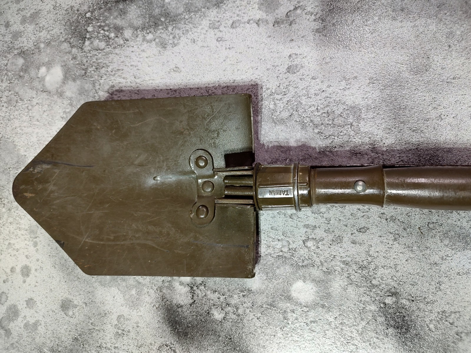 Vintage Original Military E-Tool Shovel Made In Taiwan