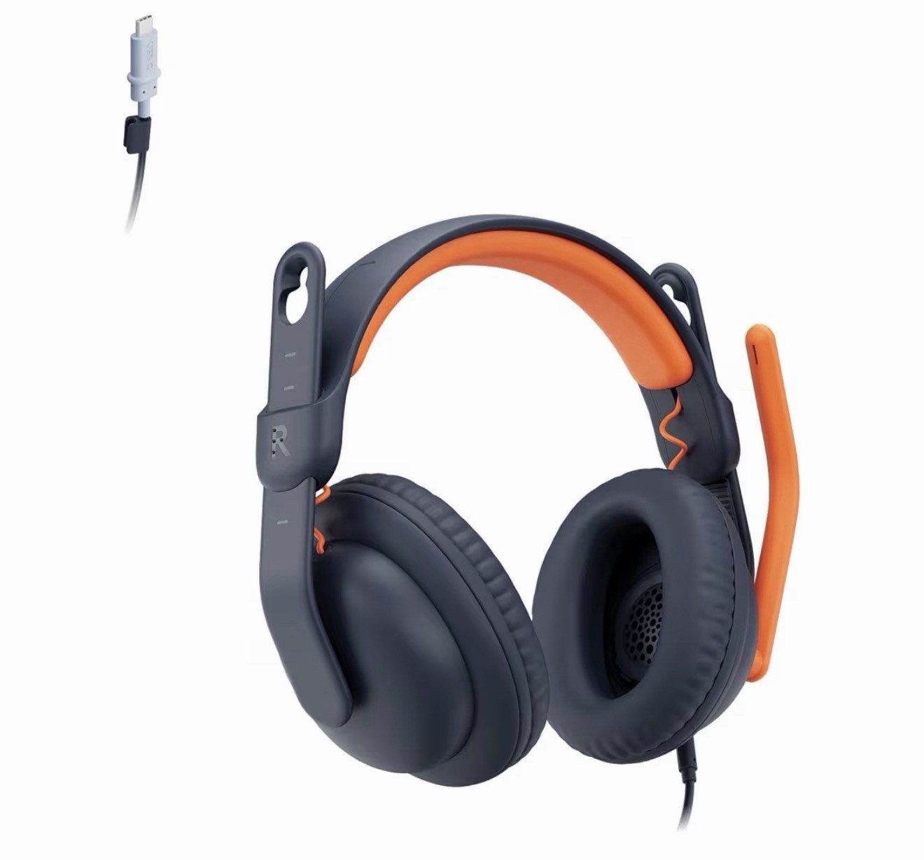 Logitech Zone Learn Wired Headsets for Learners, Mic, 3.5mm AUX and USB-C