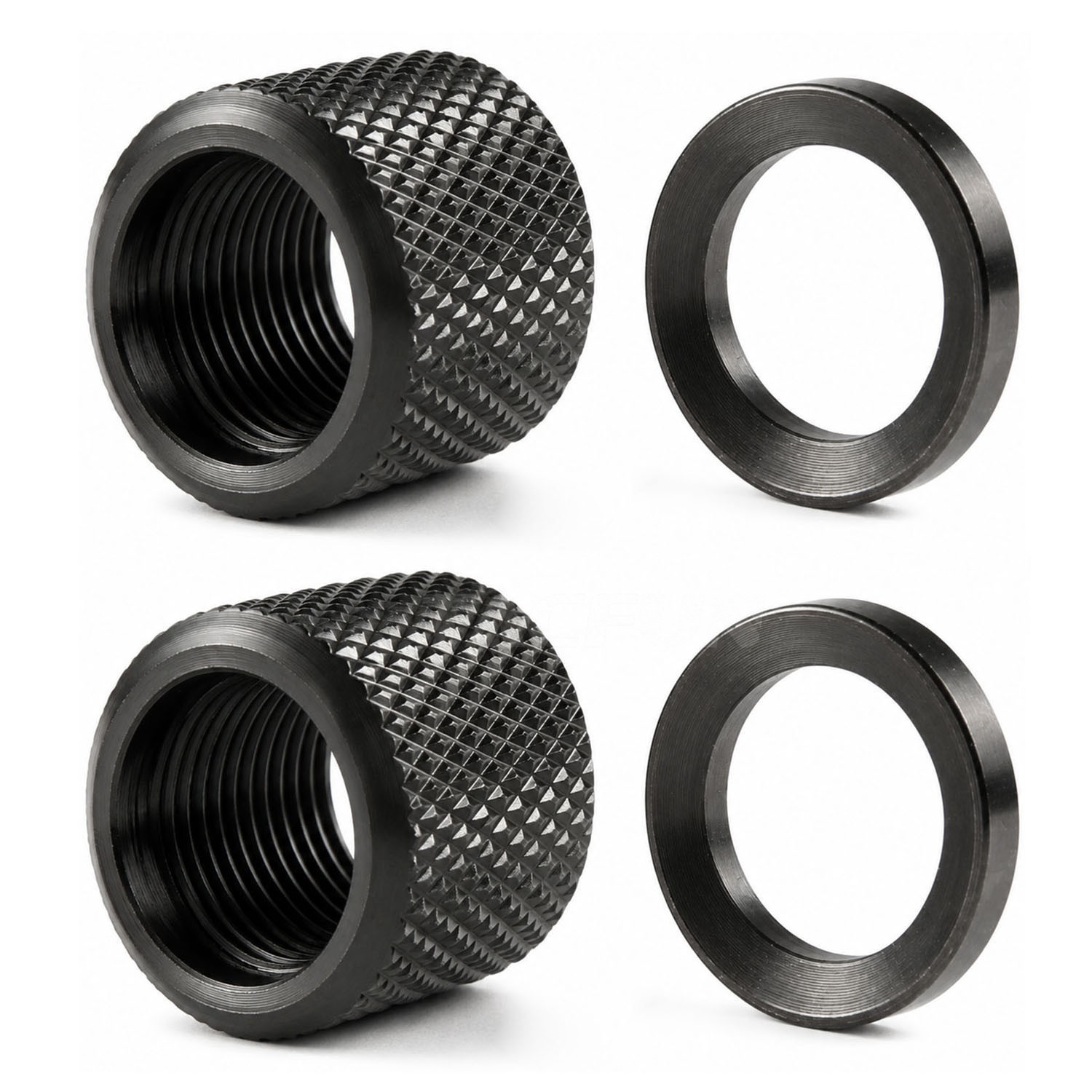 2PACK Steel .750 Thread Protector 1/2"x28 TPI for .223 556 22LR & GLOCK 9MM