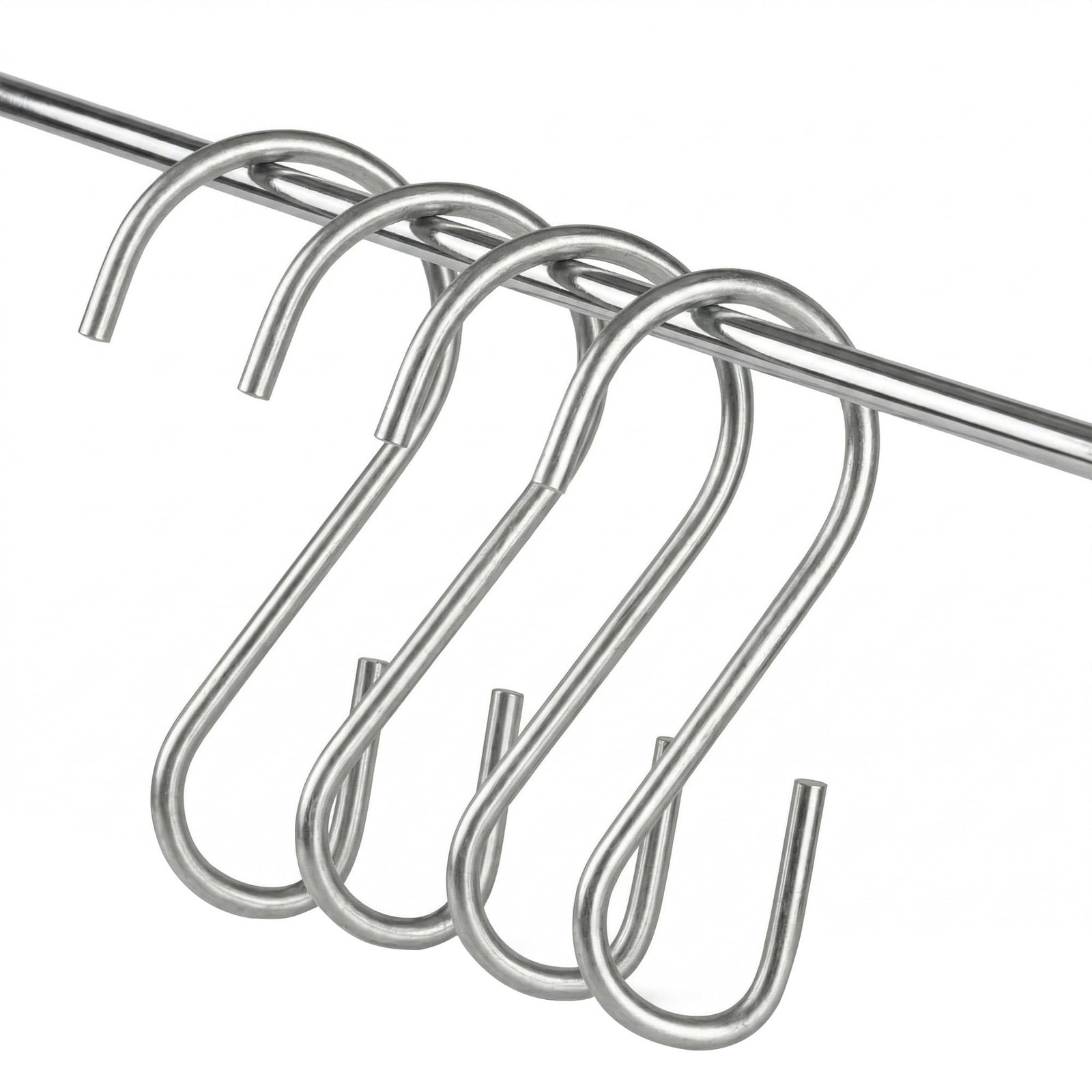 100 Pack S Hooks for Hanging Displays in Retail, 1.8125" L, Open Ended Versio...