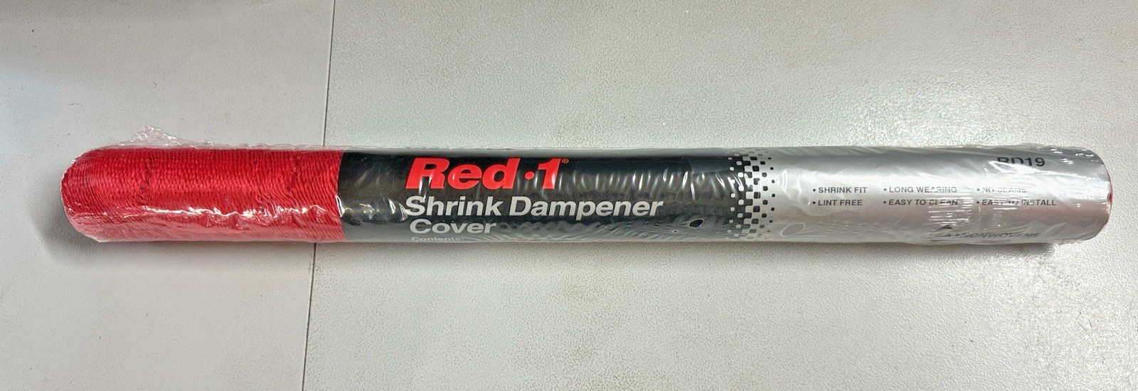 Red-1 Shrink Dampener Cover on One Mounting Tube RD-19