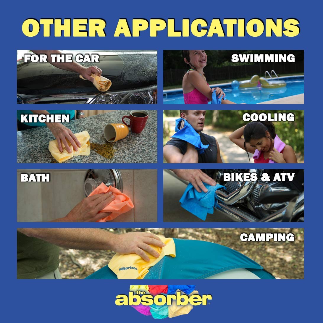 CleanTools the absorber® Small 13" x 17" Assorted 3-Pack, Color