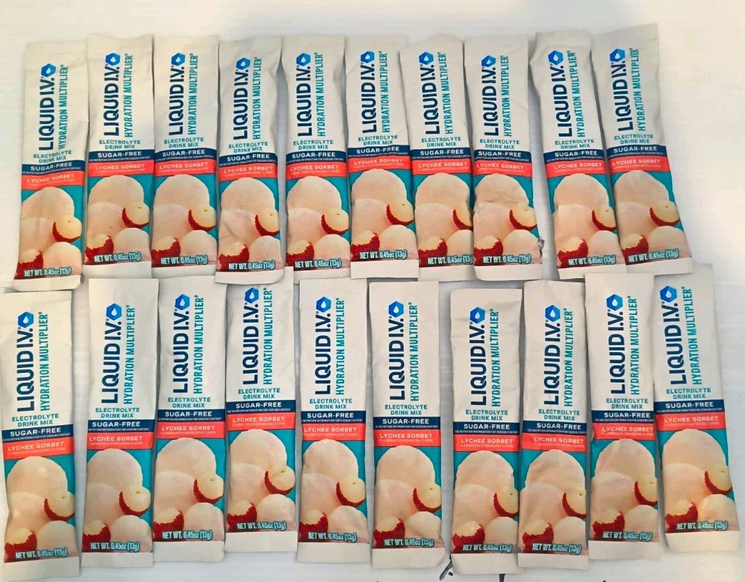 20 × STICKS Liquid I.V. Sugar-Free Hydration Multipli Electrolyte Powder Lychee