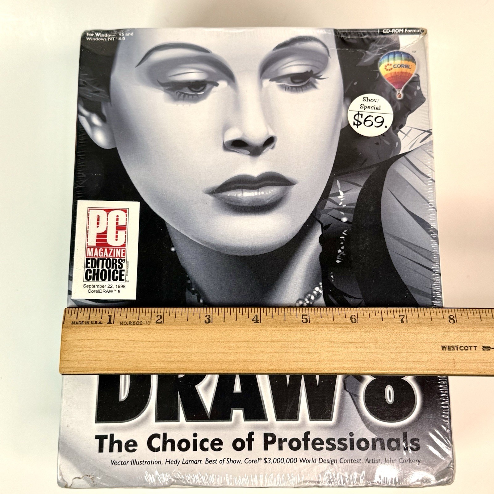 COREL DRAW 8 Software New & Sealed for Win95 & NT 4.0 1998 Read Description