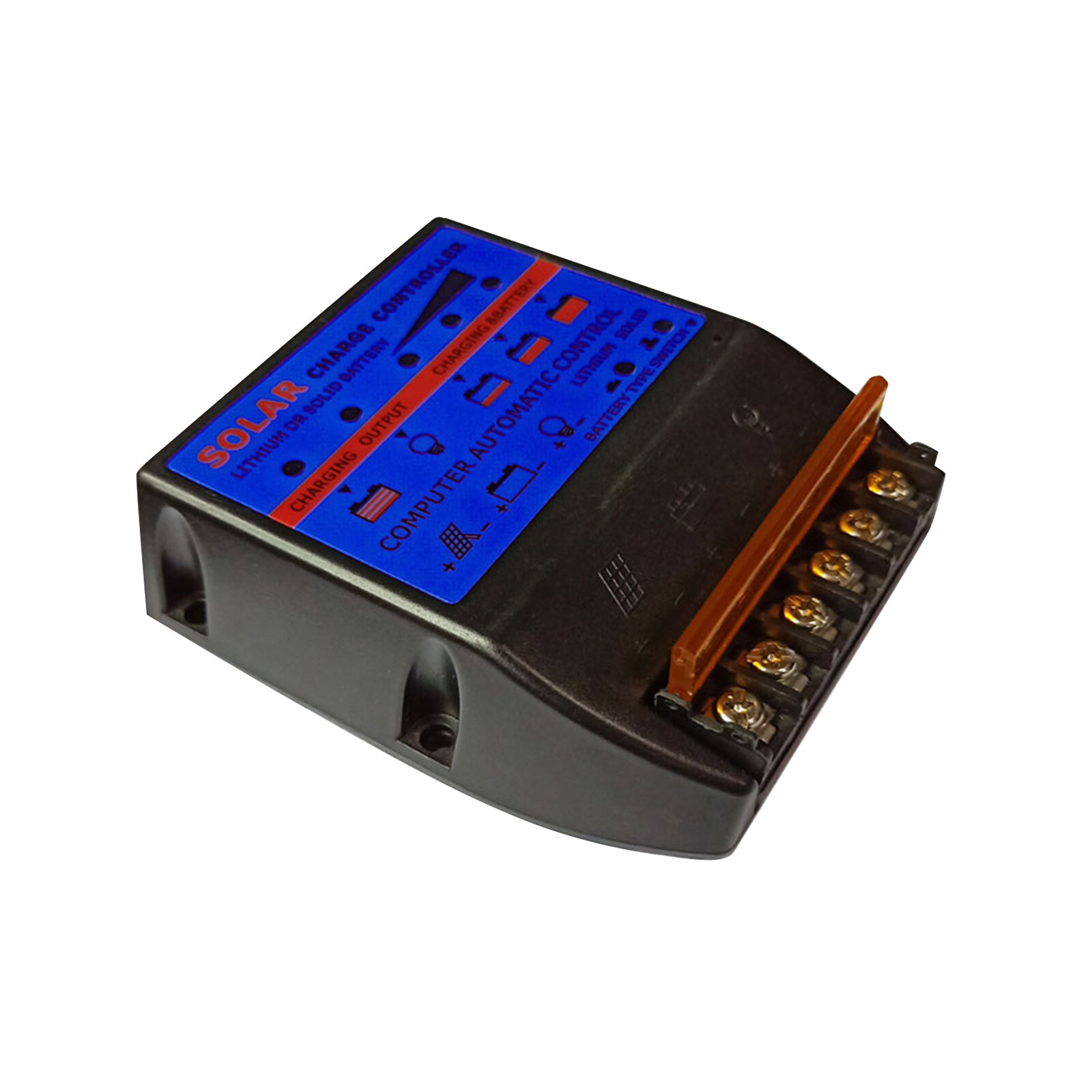 Solar Photovoltaic Charge Controller 10A 12V Solar Panel Battery Controller Blue
