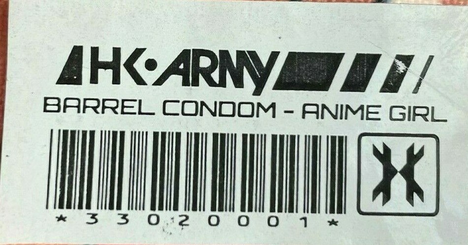 NEW HK Army Barrel Condom - Beach Babe Red