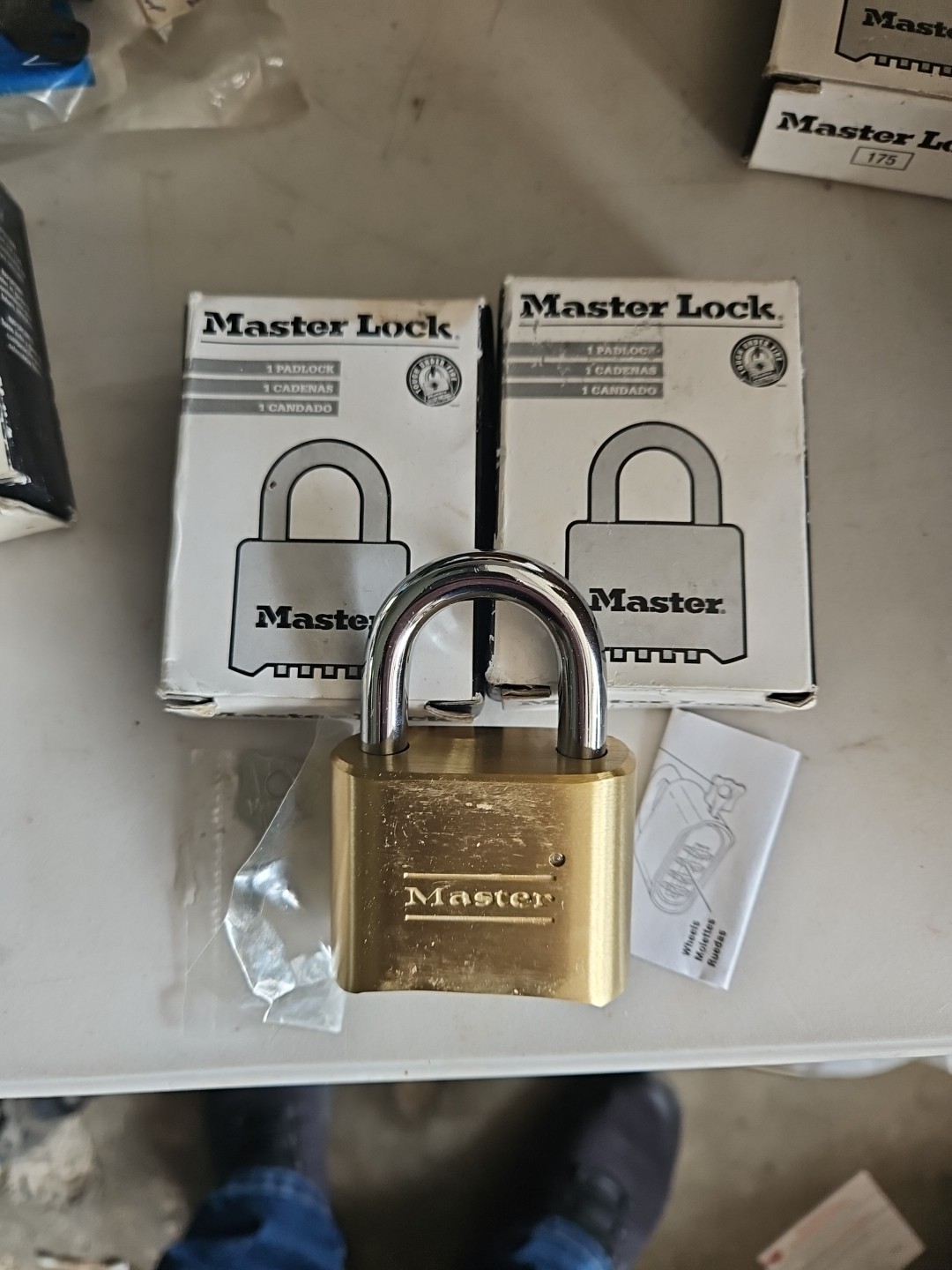 MASTER LOCK 175 CONVINATION PADLOCK - LOT OF 2