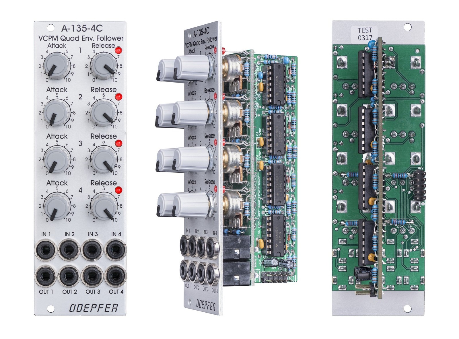 DOEPFER A-135-4C QUAD ENVELOPE FOLLOWER : NEW : [DETROIT MODULAR]