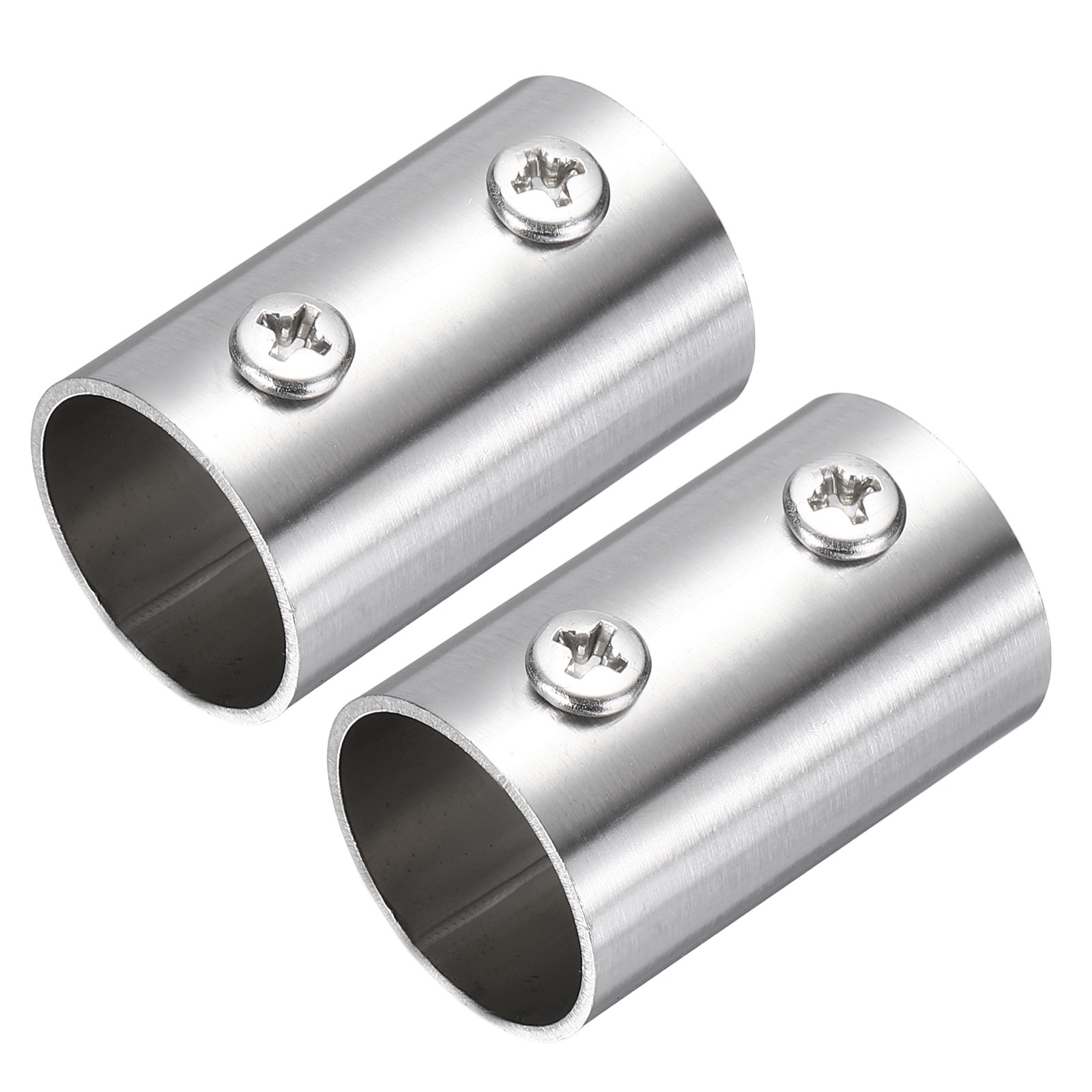 2Pcs 2-Way Straight Pipe Fitting, Fit 7/8 Inch OD Pipe, 1.57" Length